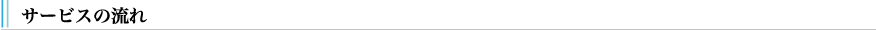 サービスの流れ